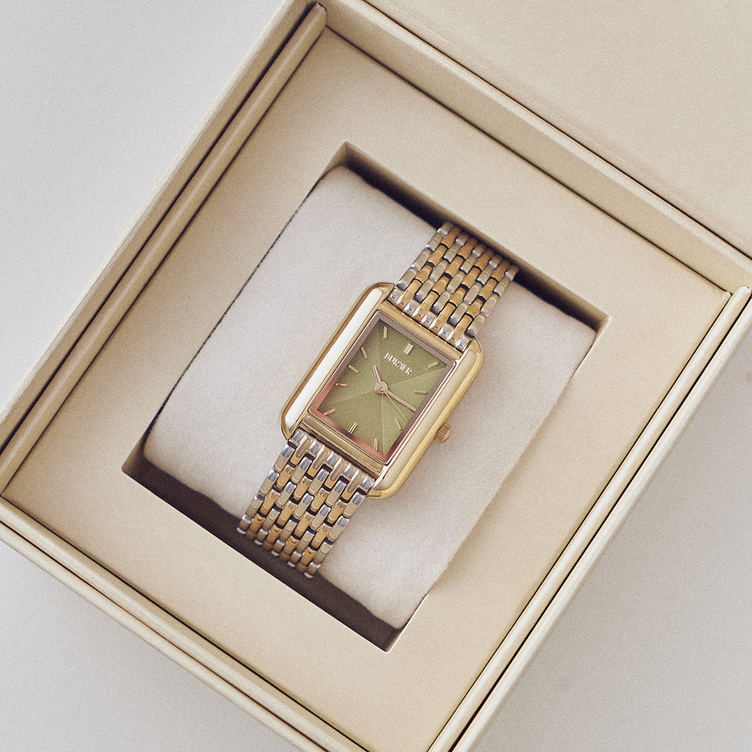 Olivia Gold Silver Olive Green