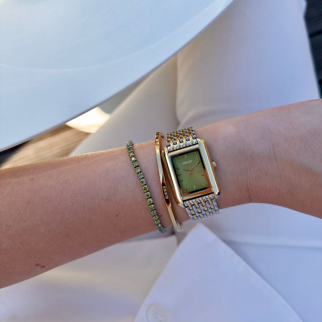 Olivia Gold Silver Olive Green