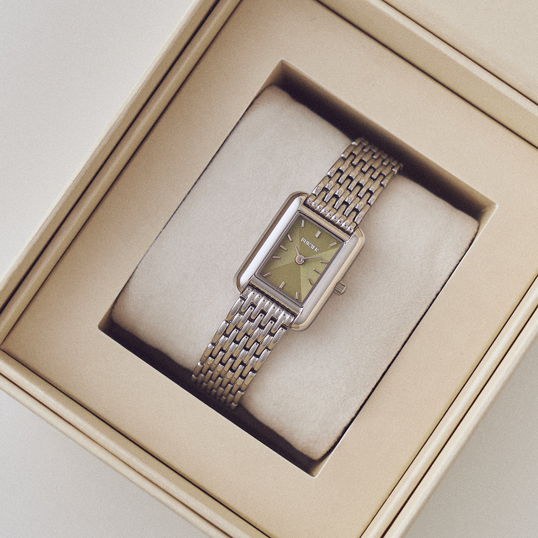 Olivia Petite Silver Olive Green