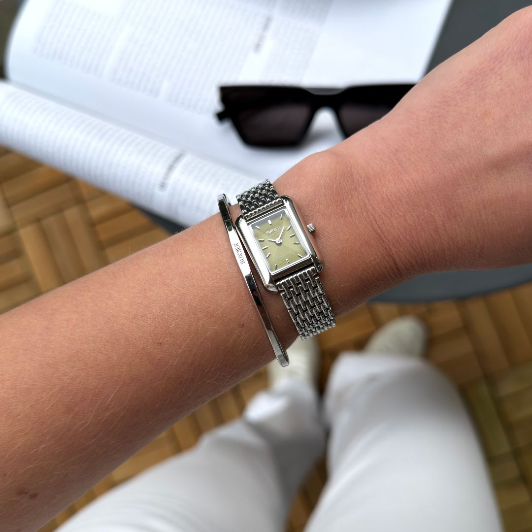 Olivia Petite Silver Olive Green