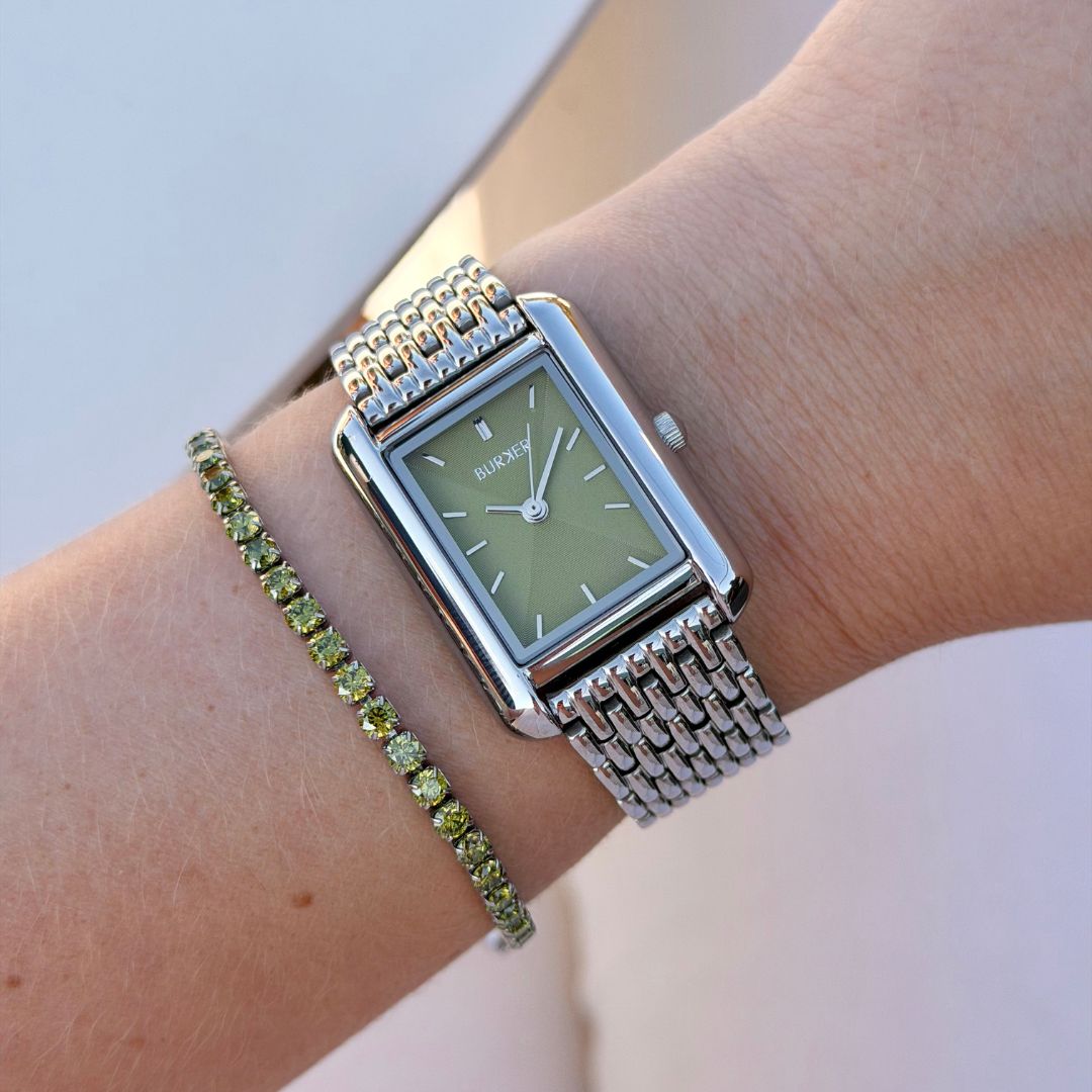 Olivia Silver Olive Green