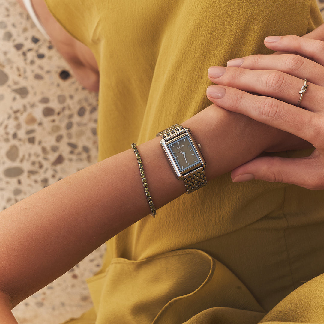 Olivia Silver Olive Green