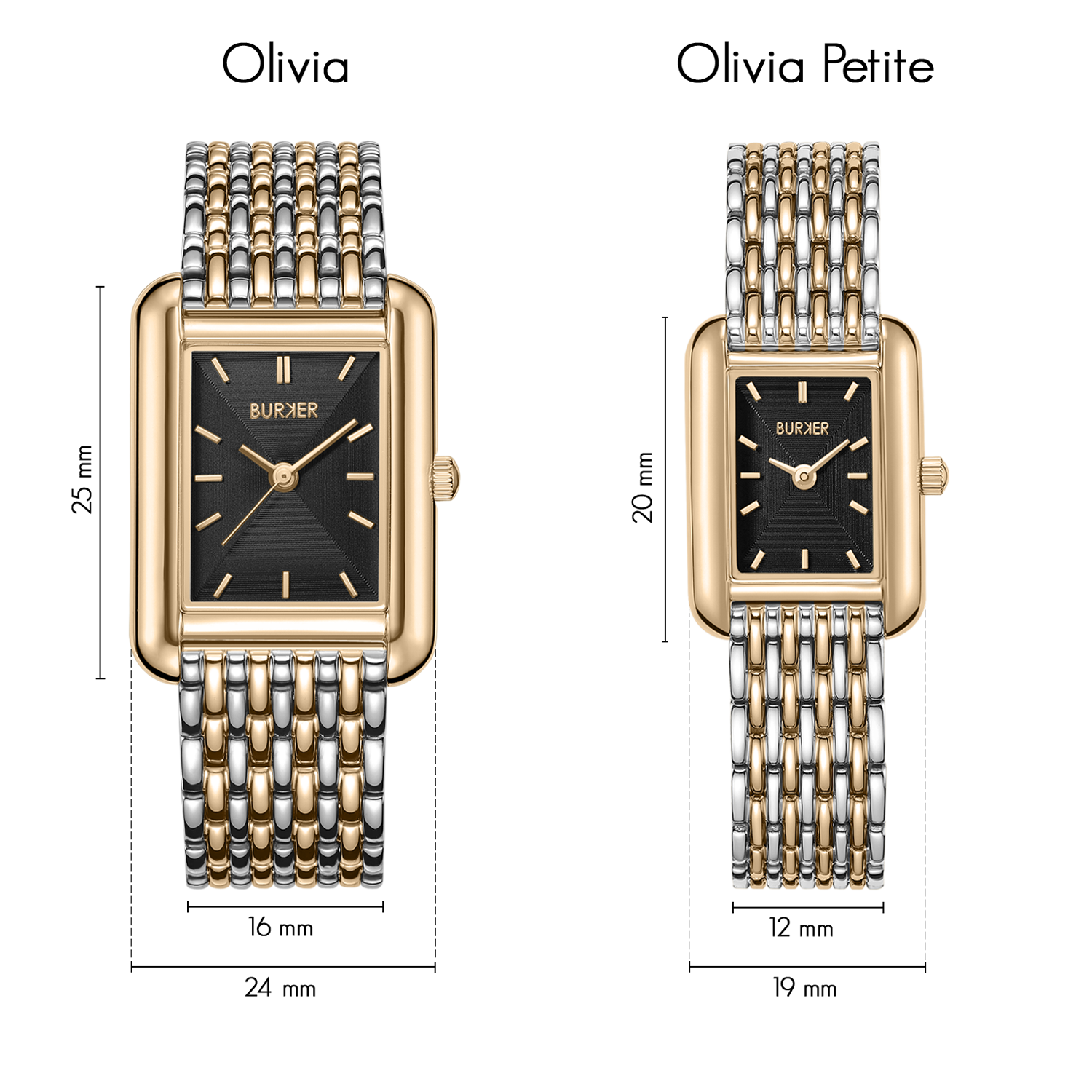 Olivia Petite Black Gold Silver