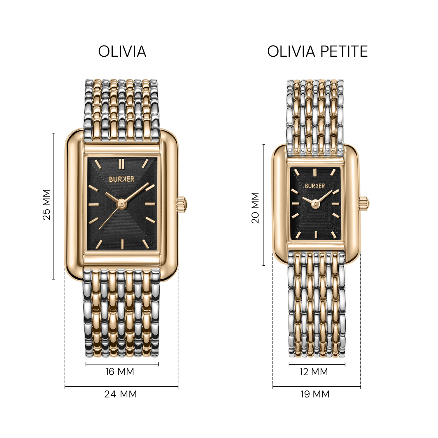 Olivia Black Gold Silver