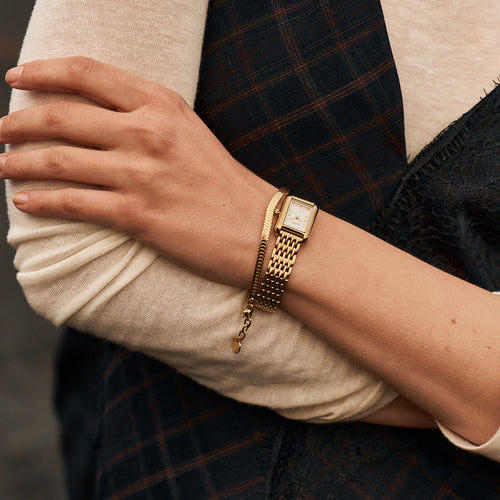 Olivia Petite Gold White