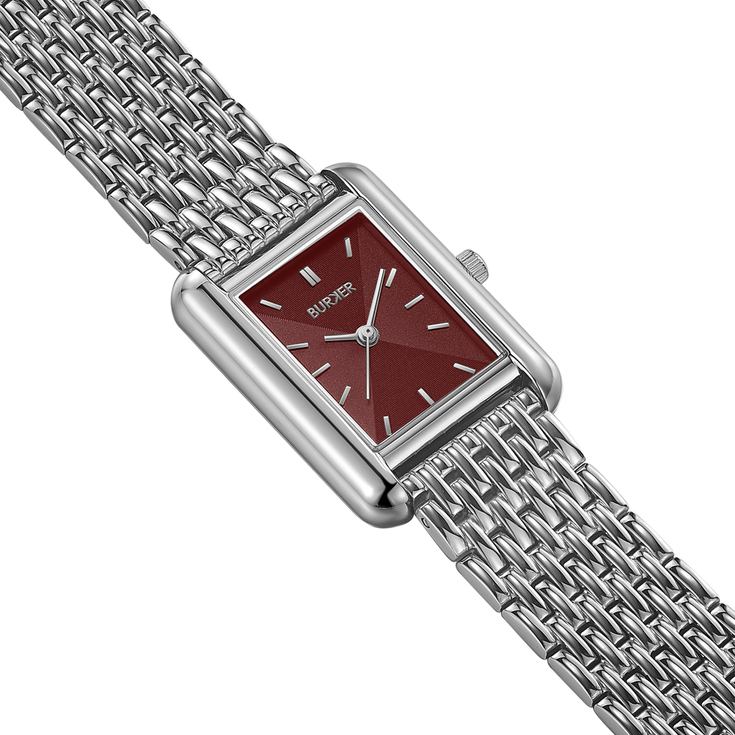 Olivia Silver Burgundy