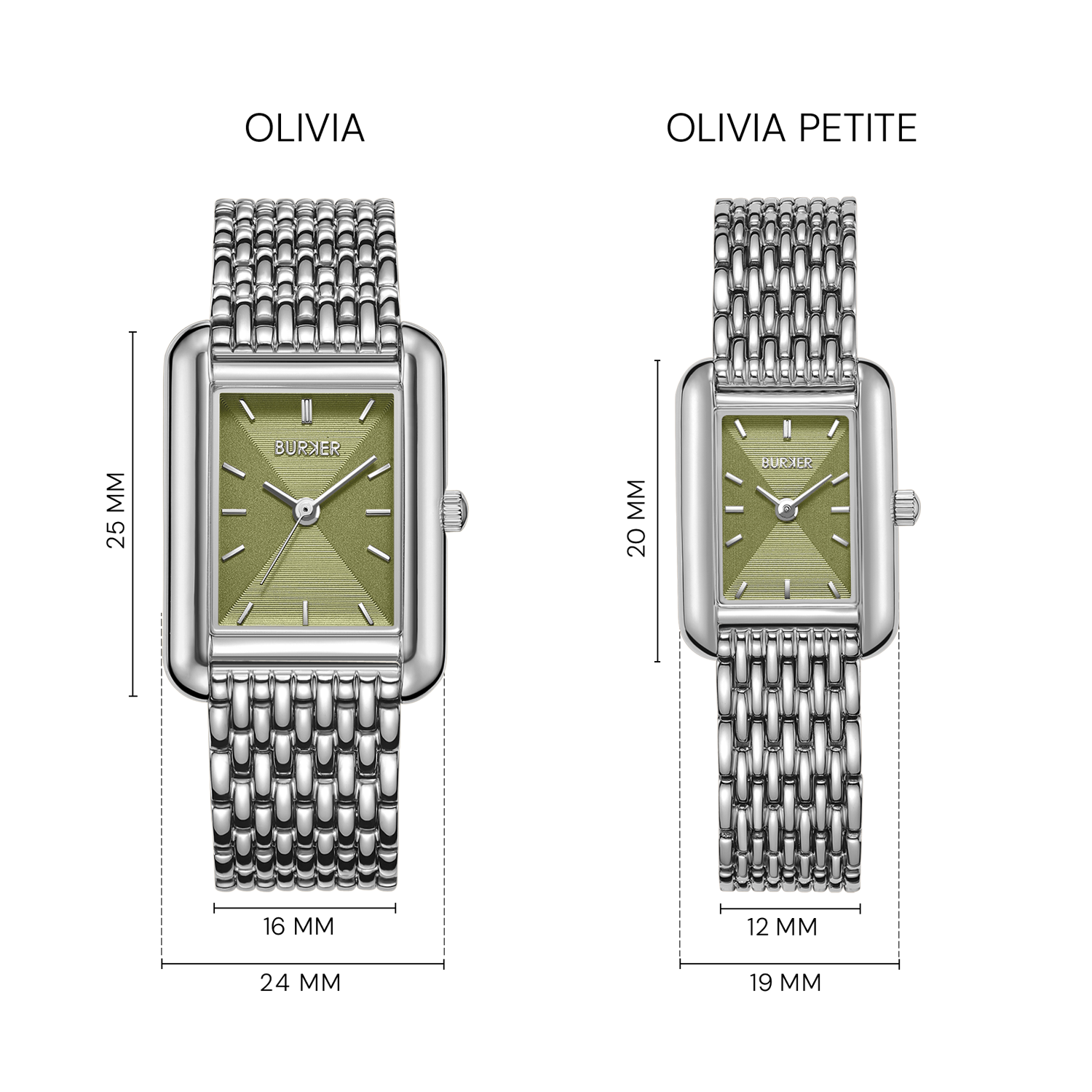 Olivia Silver Olive Green