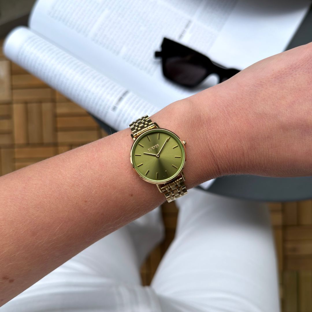 Ruby Petite Gold Olive Green