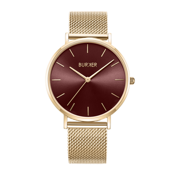 Ruby Gold Burgundy Mesh