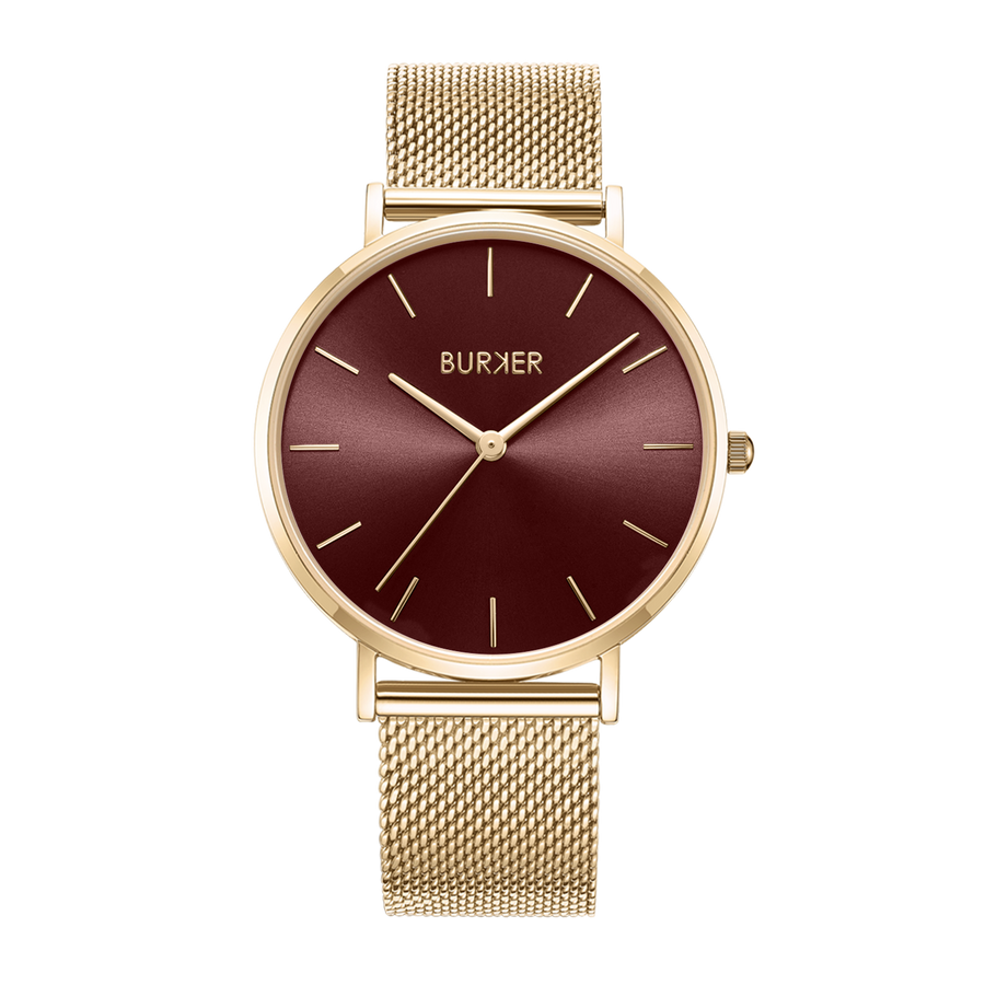 Ruby Gold Burgundy Mesh