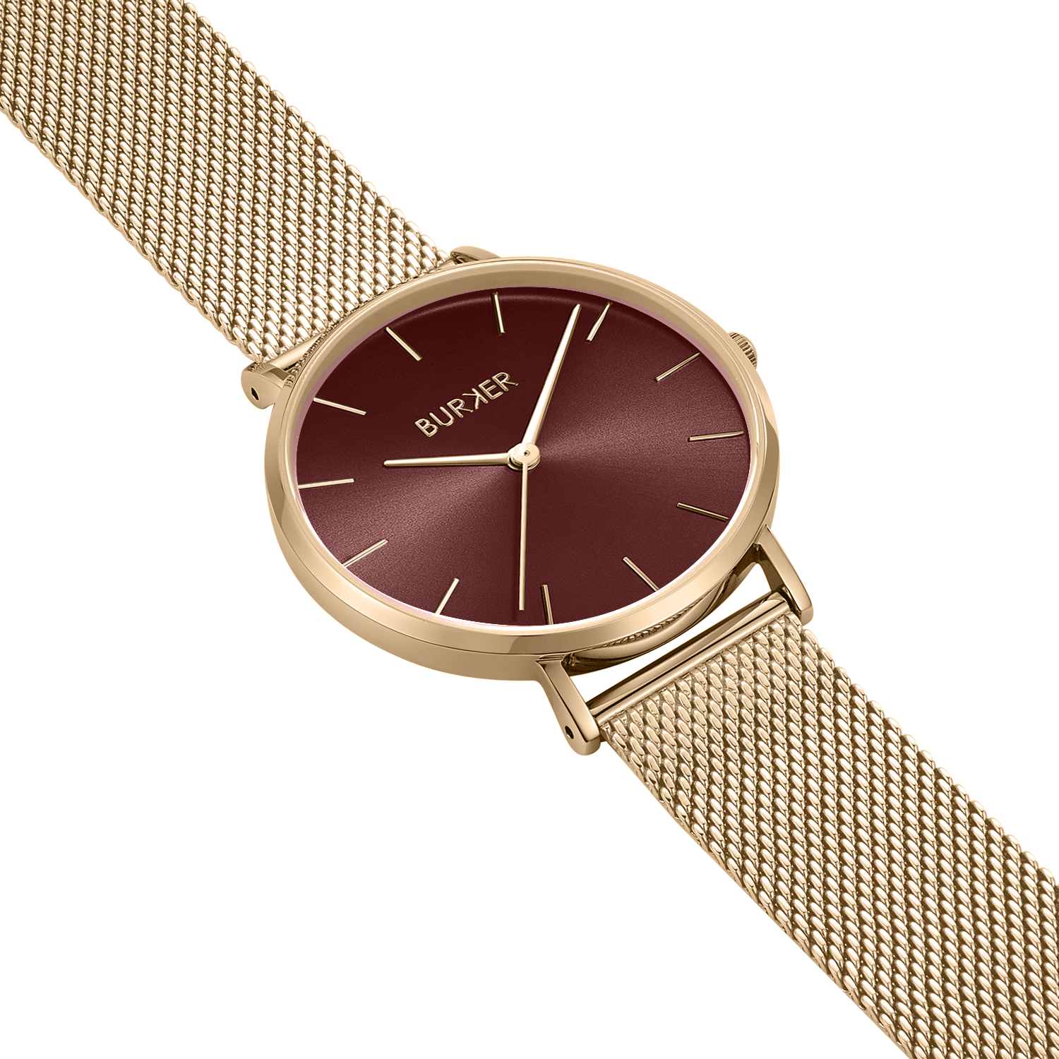 Ruby Gold Burgundy Mesh
