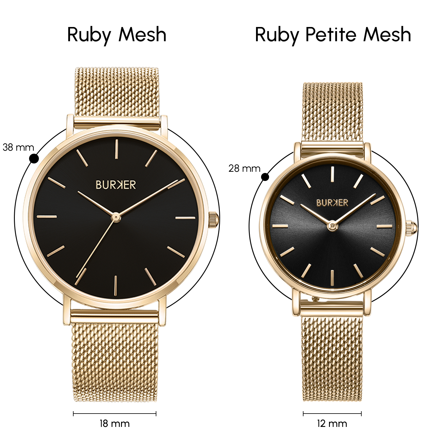 Ruby Gold Black Mesh