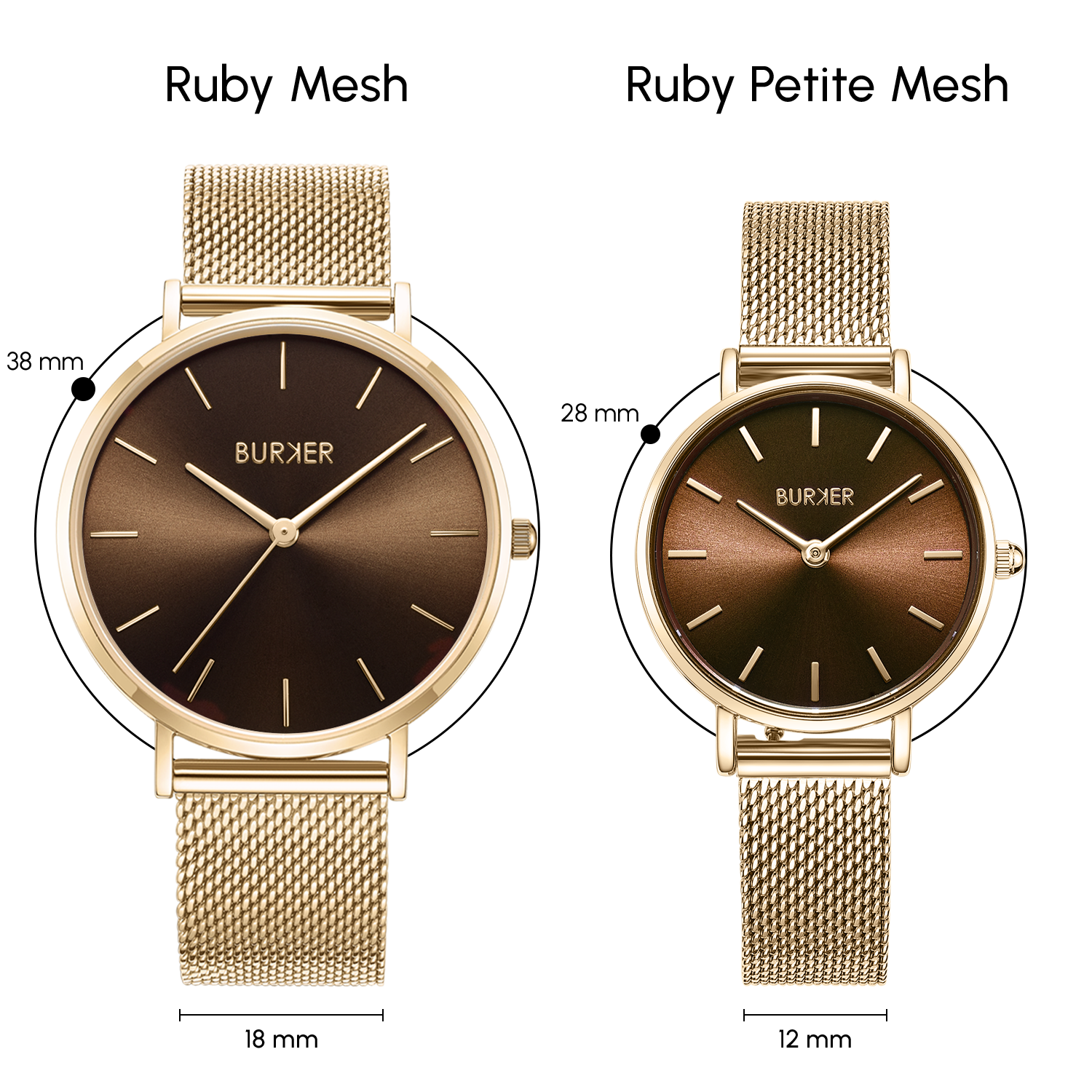 Ruby Gold Brown Mesh