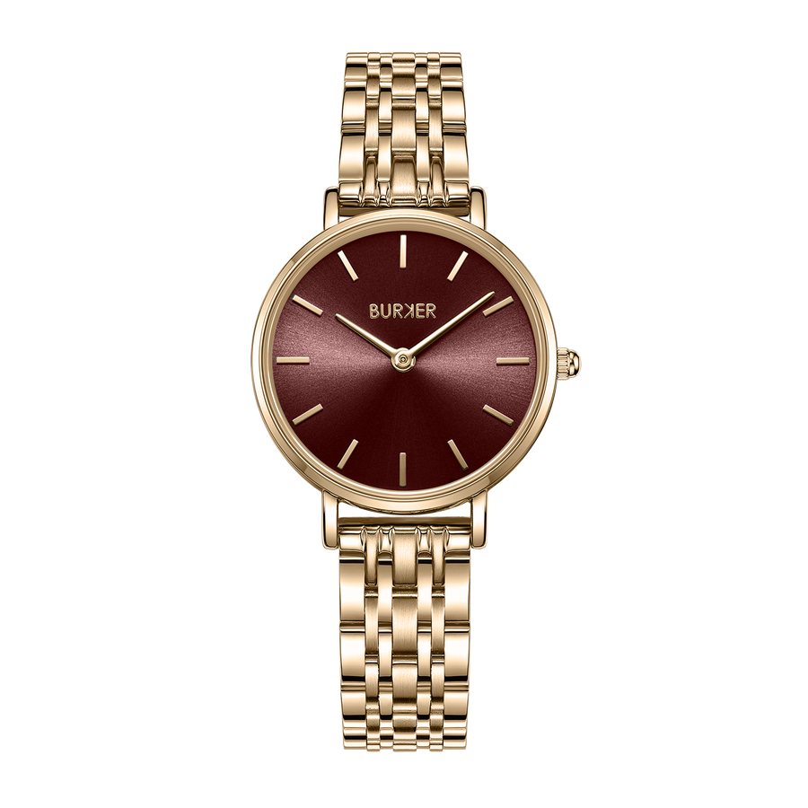 Ruby Petite Gold Burgundy