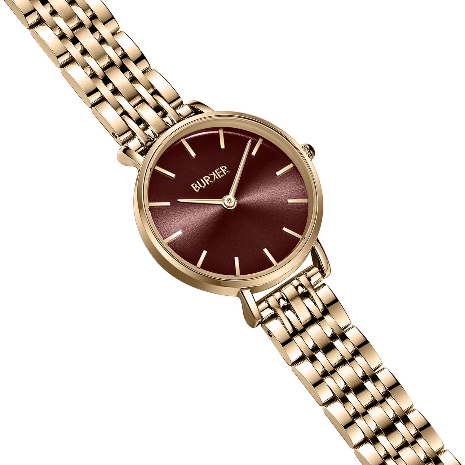 Ruby Petite Gold Burgundy