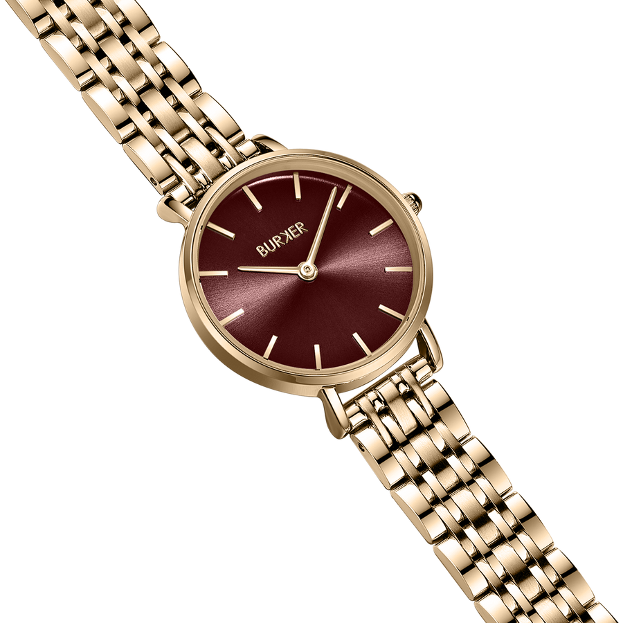 Ruby Petite Gold Burgundy