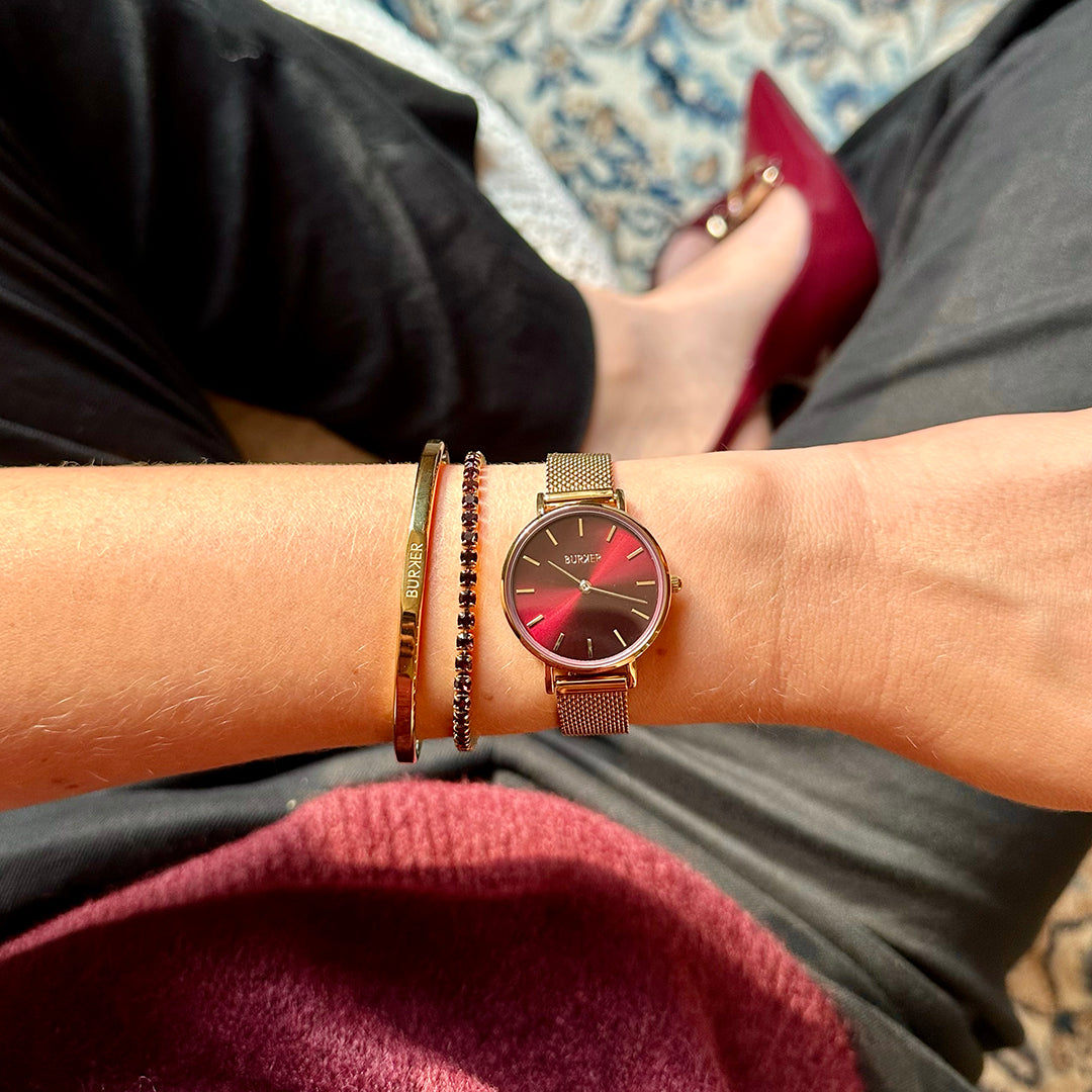 Ruby Petite Gold Burgundy Mesh - изображение 4