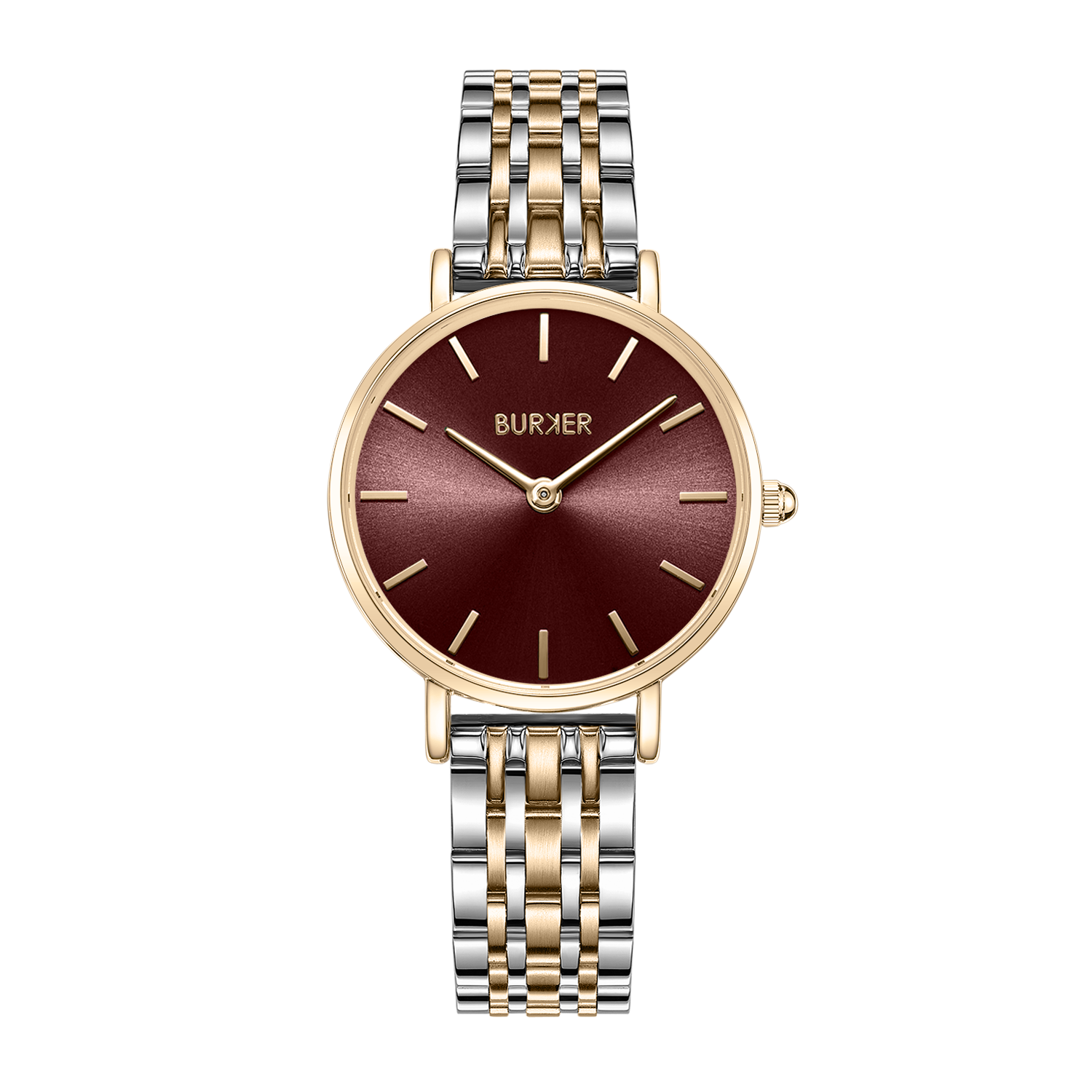 Ruby Petite Gold Silver Burgundy