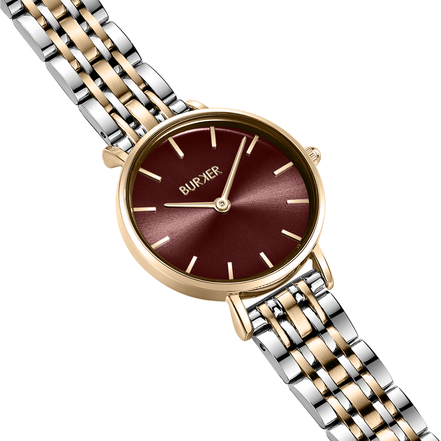 Ruby Petite Gold Silver Burgundy