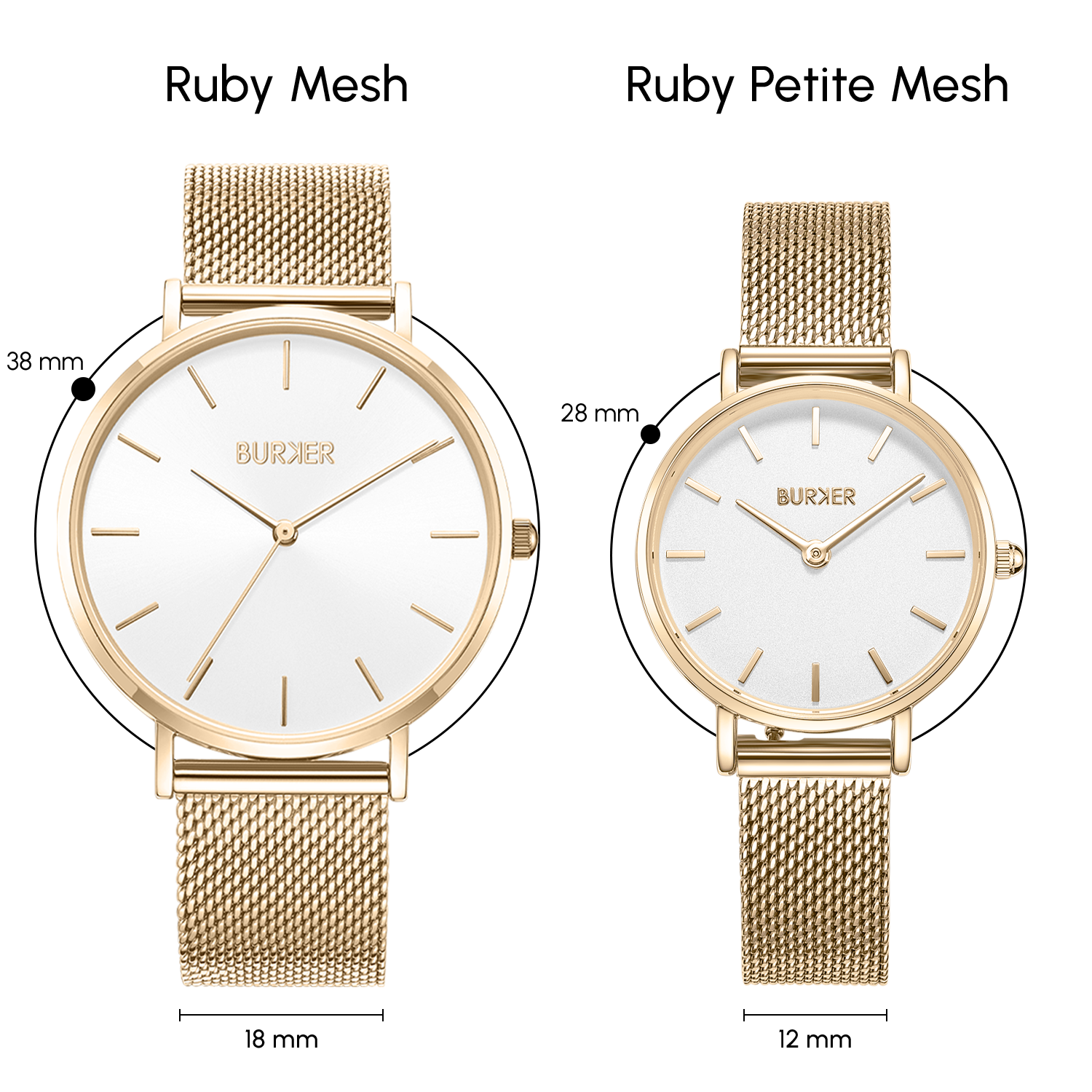 Ruby Gold White Mesh