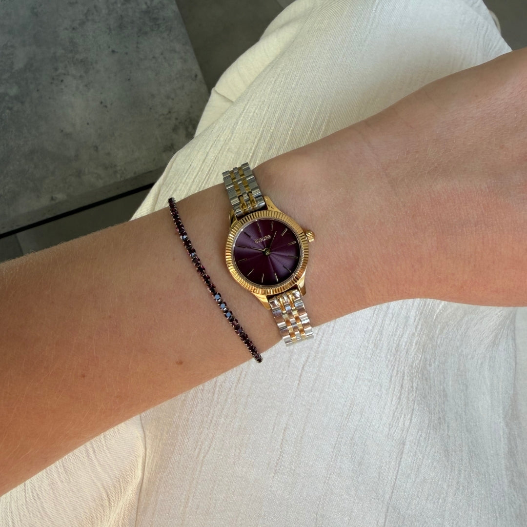 Sophie Gold Silver Burgundy