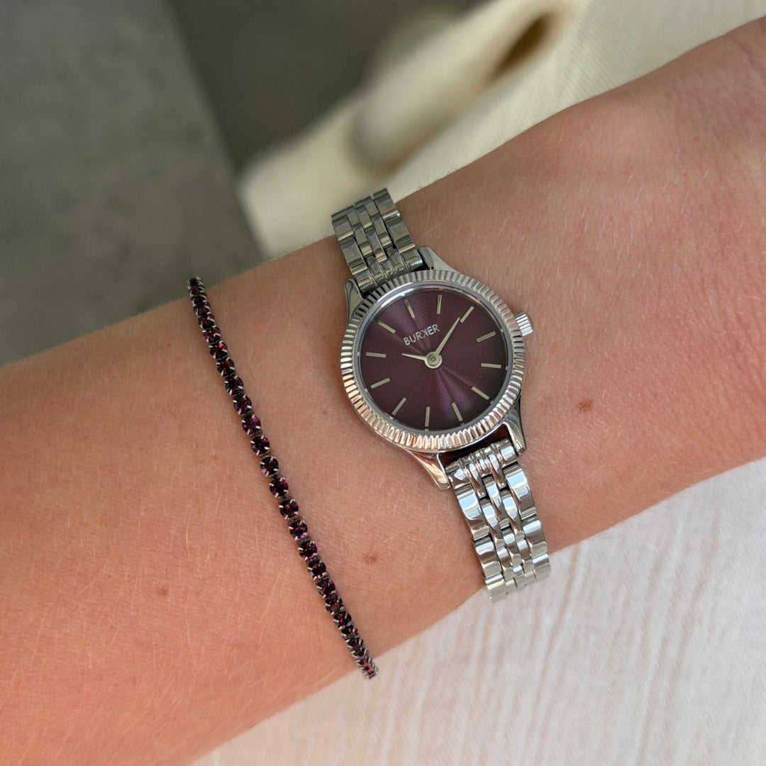 Sophie Silver Burgundy