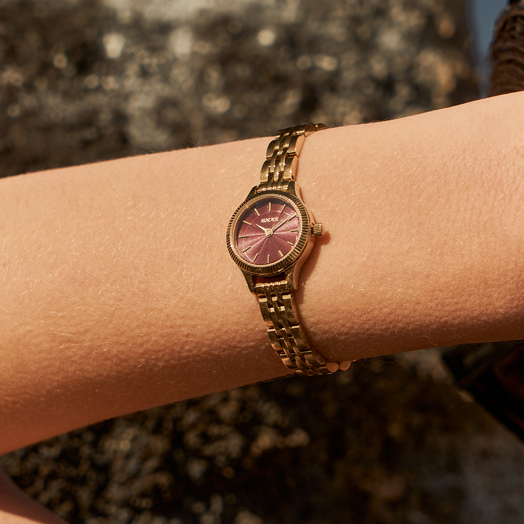 Sophie Gold Burgundy