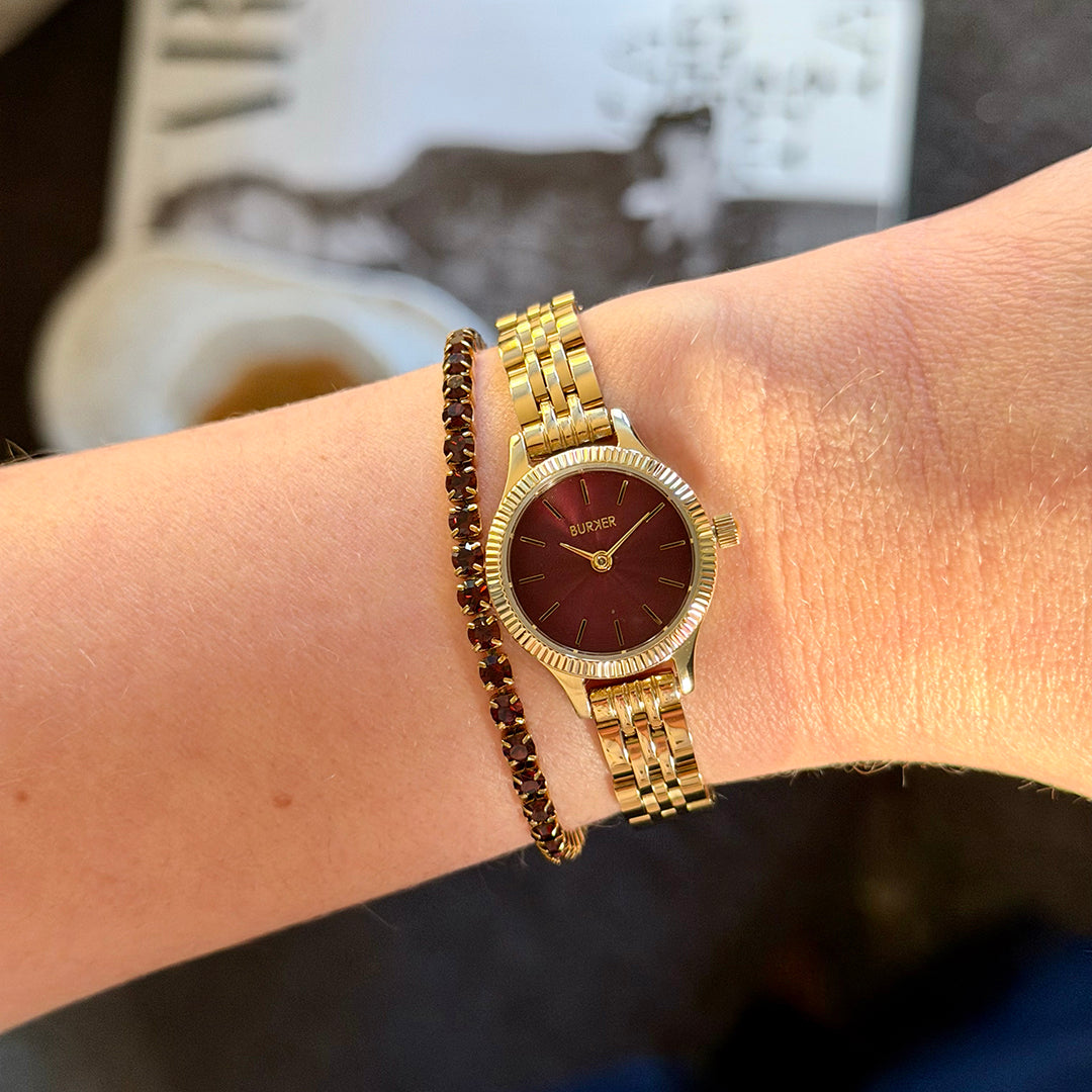 Sophie Gold Burgundy