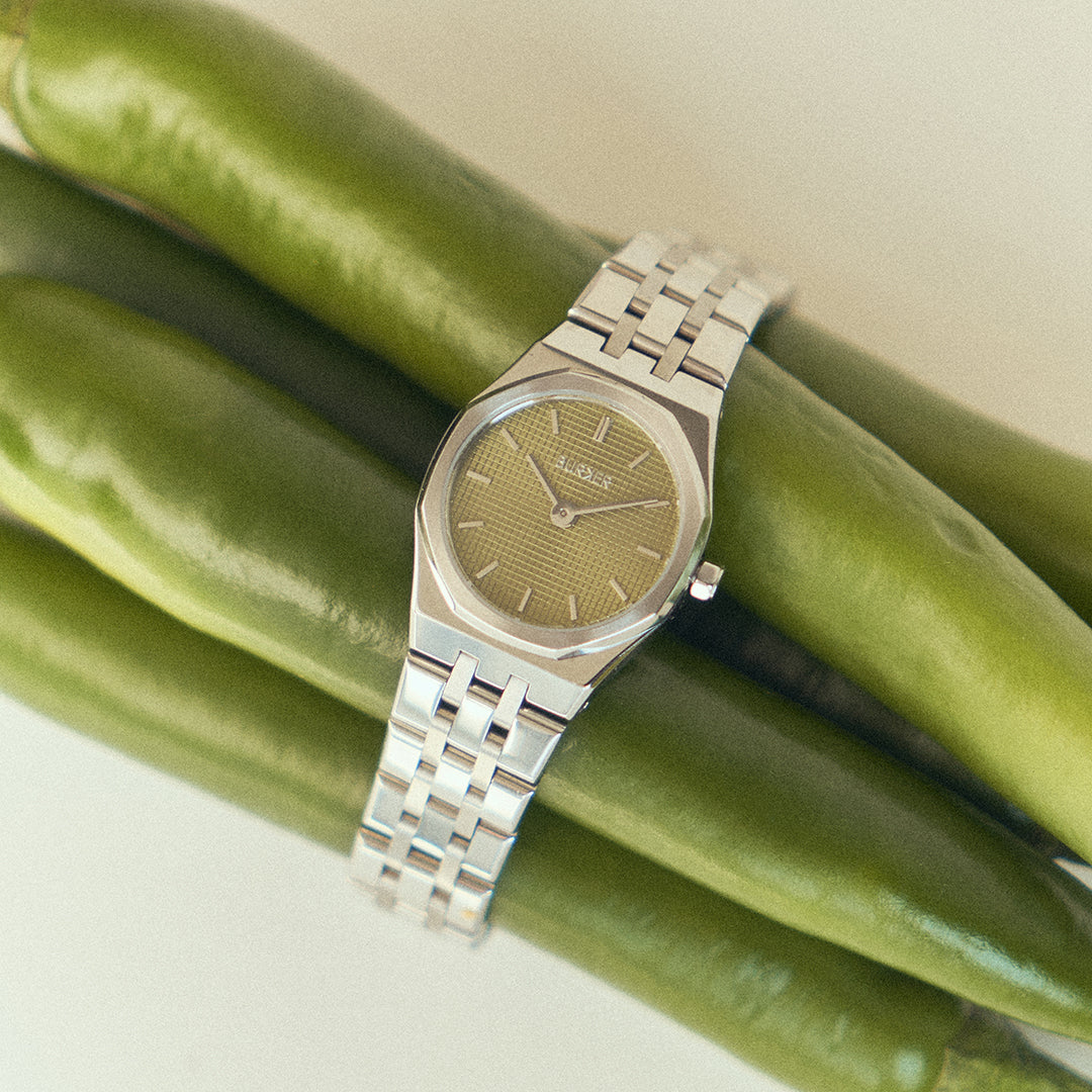 Victoria Silver Olive Green