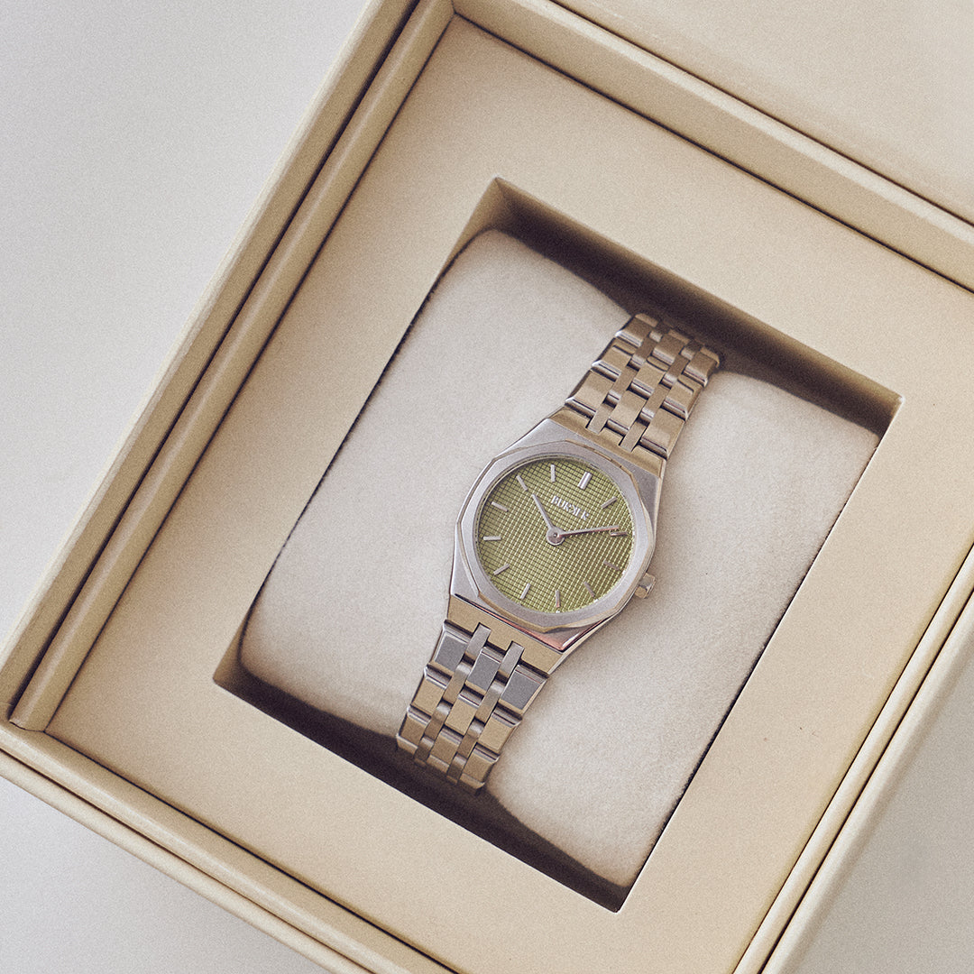 Victoria Silver Olive Green