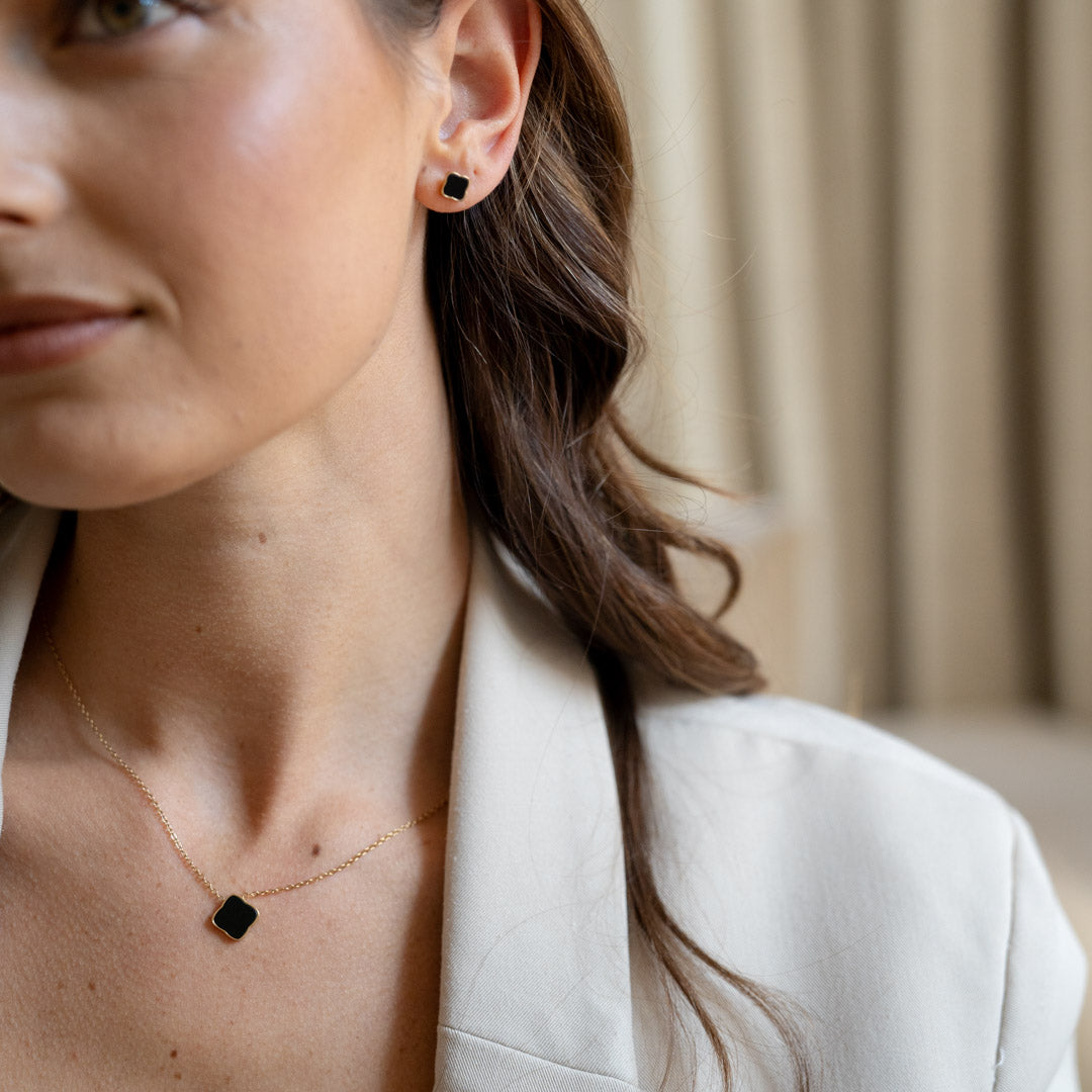 Flora Gold Black Necklace - изображение 3