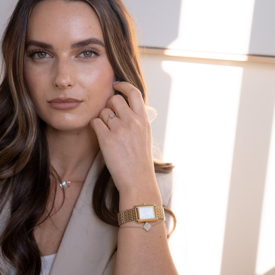 Flora Gold White Bracelet - изображение 4