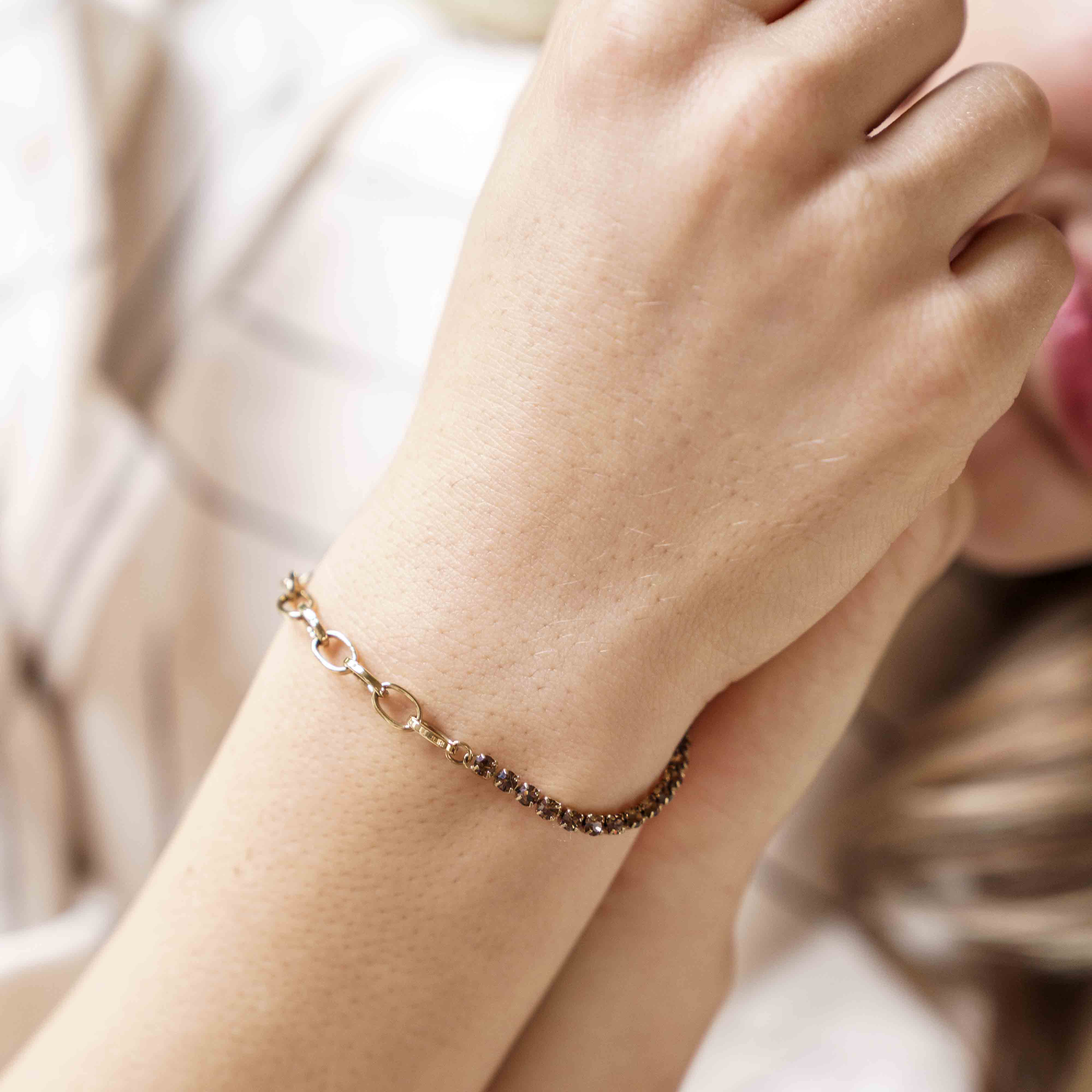Jade Gold Brown Bracelet