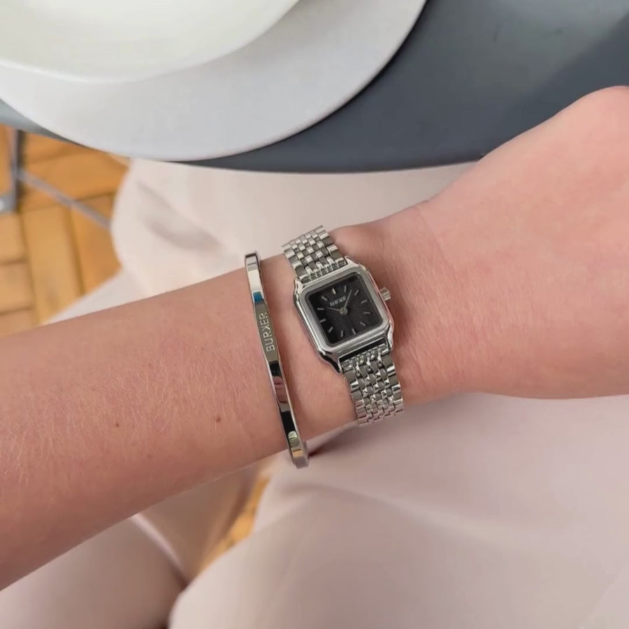 Macy Petite Silver Black