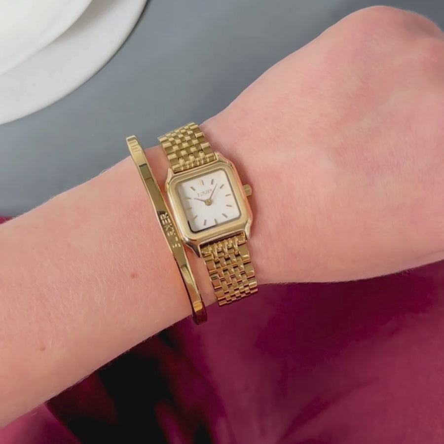 Macy Petite Gold White