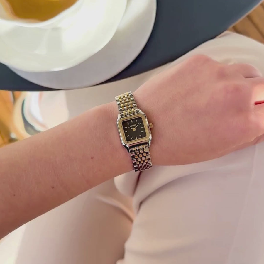 Macy Petite Black Gold Silver